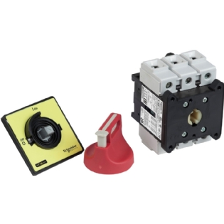 Interruptor Seccionador Vario, 63A, Manopla Vermelha/Amarela - VCF3 - SCHNEIDER